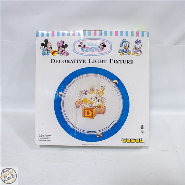DISNEY CEILING LIGHT FIXTURE. NEW IN BOX