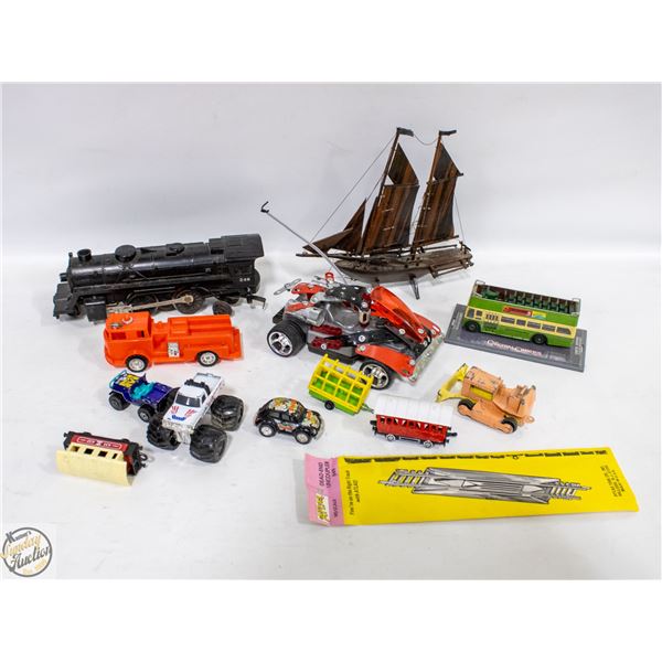 TRAY OF DIECAST TOYS & OTHER