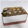 Image 1 : 11 GLASS MILK BOTTLES WITH PAPER LIDS