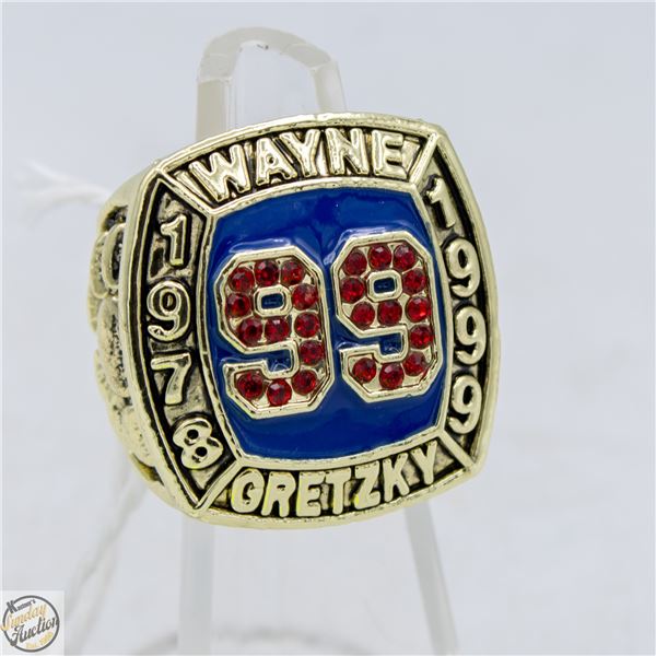 REPLICA OILERS' WAYNE GRETZKY 99 HALL OF FAME