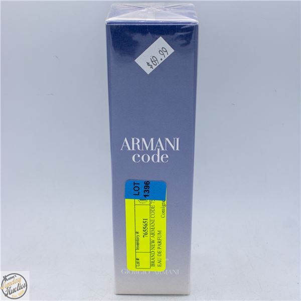 BRAND NEW ARMANI CODE 75ML EAU DE PARFUM