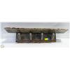 Image 1 : WOODEN LIVE EDGE STYLE WALL MOUNT COAT RACK