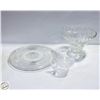 Image 1 : VINTAGE ANCHOR HOCKING QUEEN MARY CLEAR PRESSED