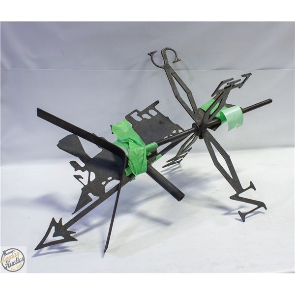 CUSTOM MADE STEEL LOCOMOTIVE WEATHER VINE