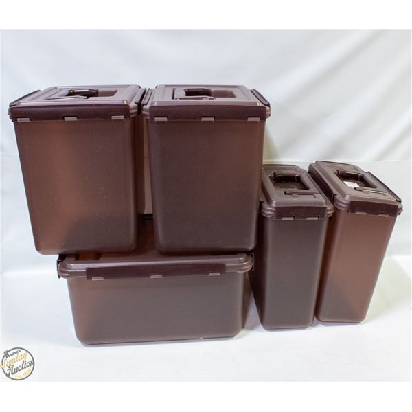 LARGE LOT OF DIOS LOCK & LOCK BINS W/HANDLES