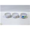 Image 1 : 3 KAHLA FLORAL PATTERNED BOWLS - 4"