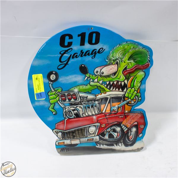 CUSTOM C10 / RAT FINK–STYLE WALL ART