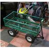 Image 1 : GREEN METAL UTILITY WAGON