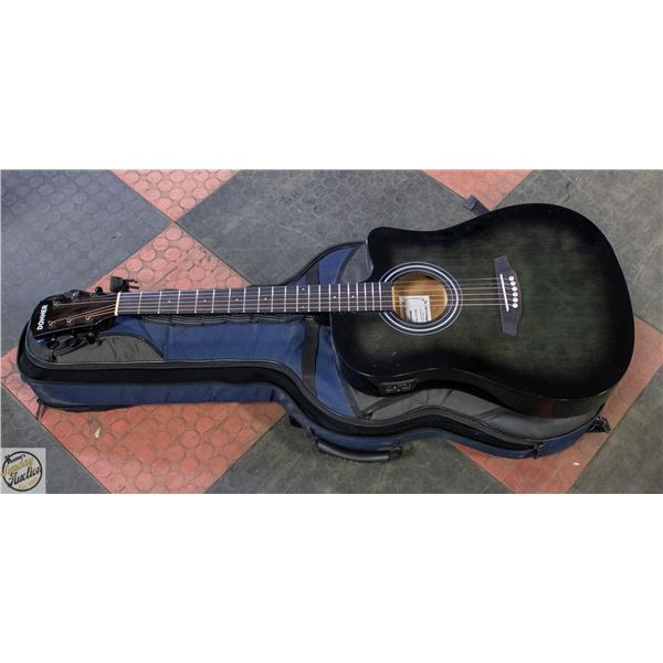 DONNER EC1760 ACCOUTIC GUITAR IN BAG