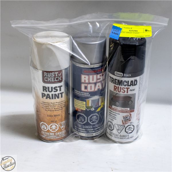 3PK RUST SPRAY PAINT