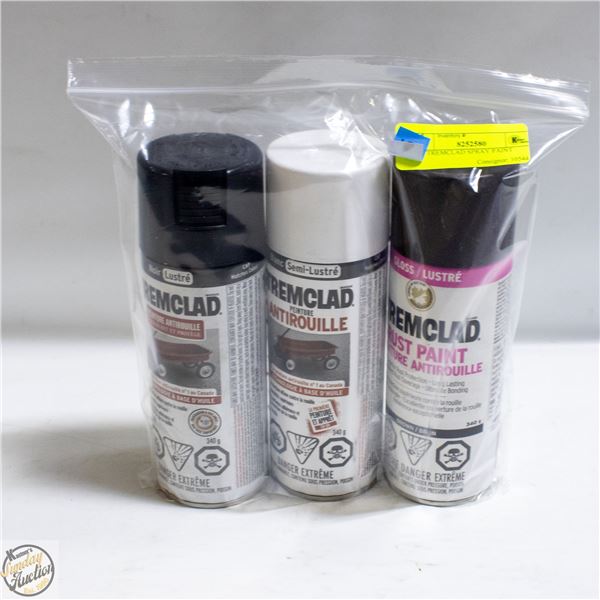 3PK TREMCLAD SPRAY PAINT