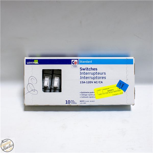 10PK 15A-120V WALL SWITCHES