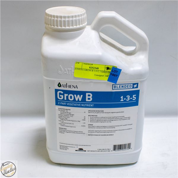 ATHENA GROW B 1-3-5, 1 GALLON