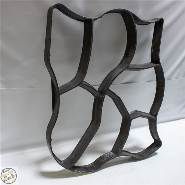 19"X23" RANDOM STONE PATH MAKER MOLD BLACK