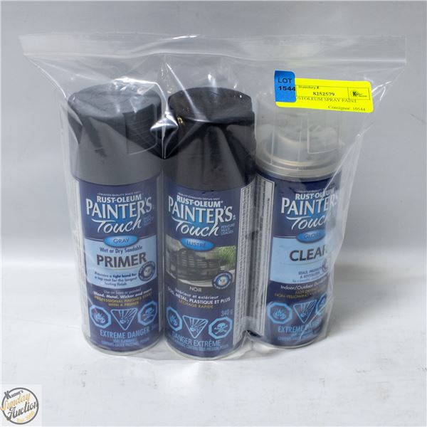 3PK RUSTOLEUM SPRAY PAINT