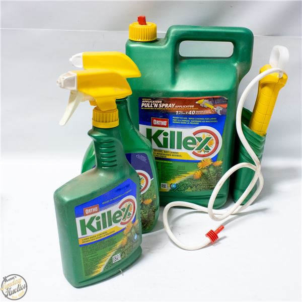 YARD/GARDEN WEED KILLERS- BOX LOT ASSORTED