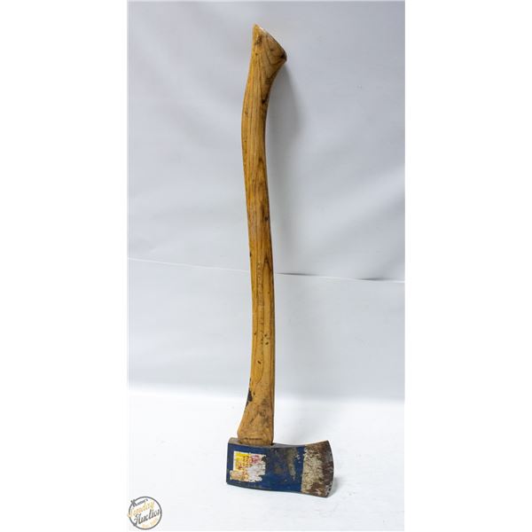 WOOD HANDLED CHOPPING AXE