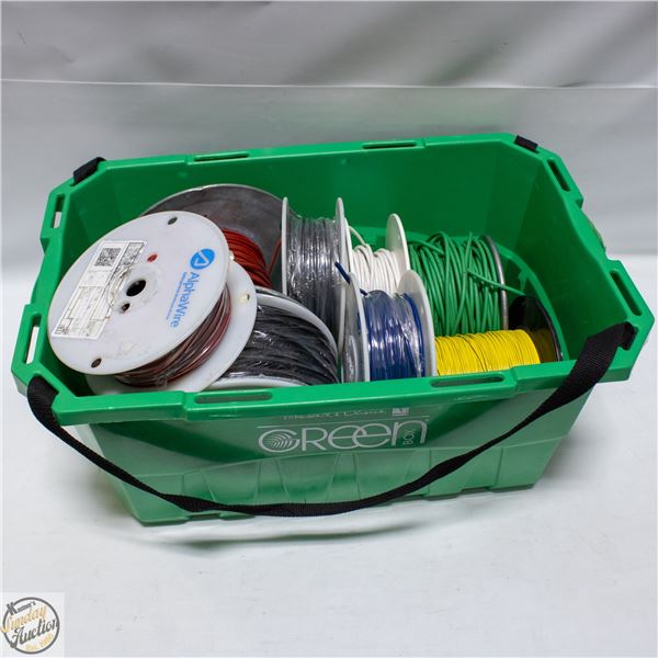 ASSORTED THIN WIRES + VARIOUS INSULATED WIRES
