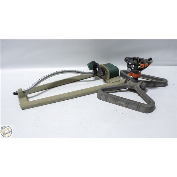 LAWN SPRINKLERS- OSCILLATING & IMPULSE- SET OF 2