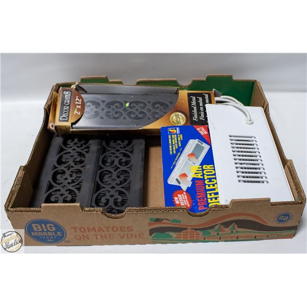 ELECTRIC FLOOR VENT BOOSTER FAN AND