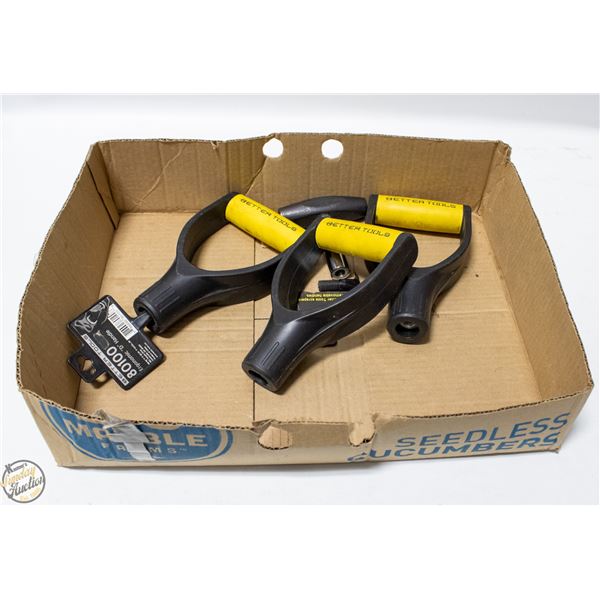 4 NEW HANDLES FOR TOOL SCRAPERS