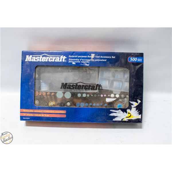 MASTERCRAFT ROTORY TOOL SET NEW 500PCS