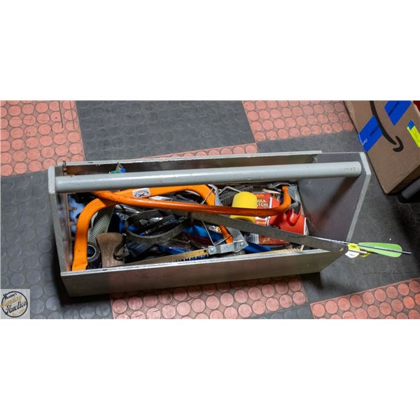 TOTE TOOL BOX WITH CONTENTS