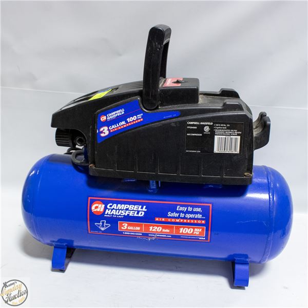 3 GALLON AIR COMPRESSOR 120 VOLTS