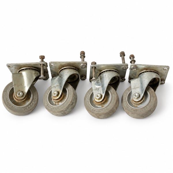4 COLSON 3-1/2-IN HEAVY-DUTY SWIVEL CASTERS