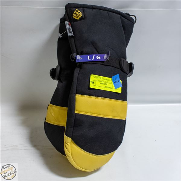 NEW SARANAC GAUNTLET PREMIUM DEERSKIN SKI MITS