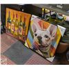 Image 1 : 2 PIECES OF CANVAS WALL ART