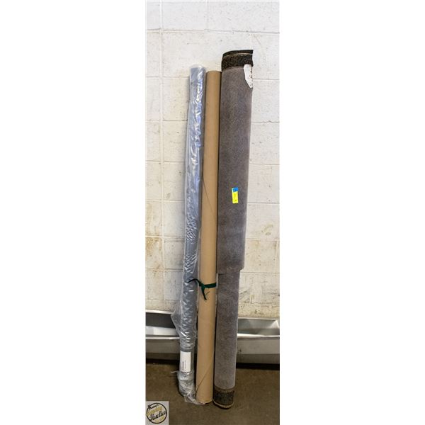 3 ROLLS OF UPHOLSTERY FABRIC