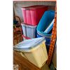 Image 1 : BUNDLE OF ASSORTED STORAGE TOTES