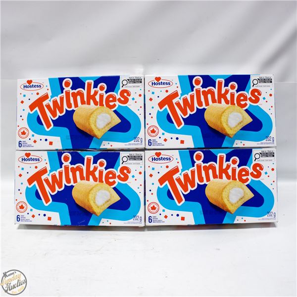 4 BOXES WITH 6 (24 TOTAL) TWINKIES BB JN 14 2026