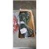 Image 3 : TWO APPROX 25 FEET HEAVY DUTY EXTENSION CORDS AND A 3 OUTLET EXTENSION CORD