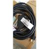Image 2 : APPROX 25 FEET HEAVY DUTY LIGHTED BLACK 3 OUTLET EXTENSION CORD. 16AWG/3C
