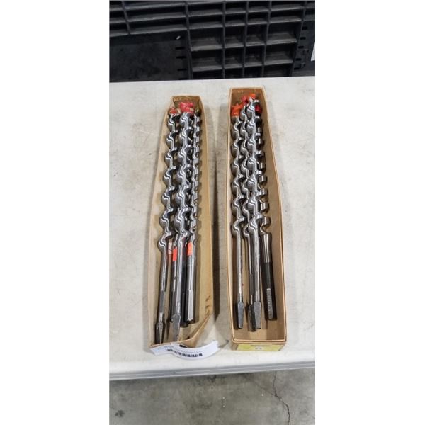 2 BOXES OF ERWIN WOOD DRILL BITS - VARIOUS SIZES. 10 TOTAL