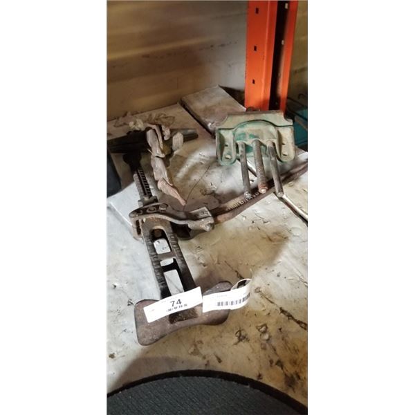 LATHE ATTACHMENT, VICE, AND RATCHETING JACK