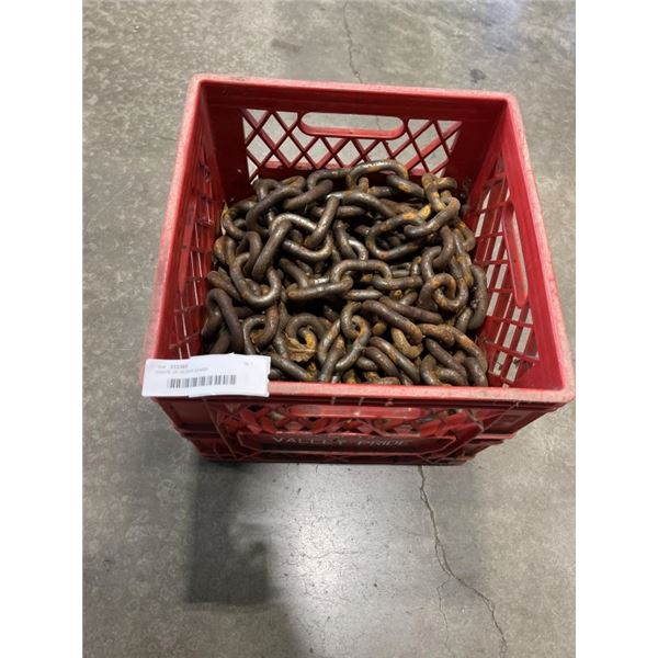 CRATE OF HEAVY CHAIN