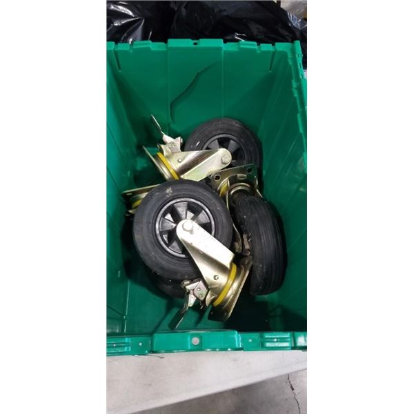 4 LARGE 8" HEAVY DUTY CASTERS