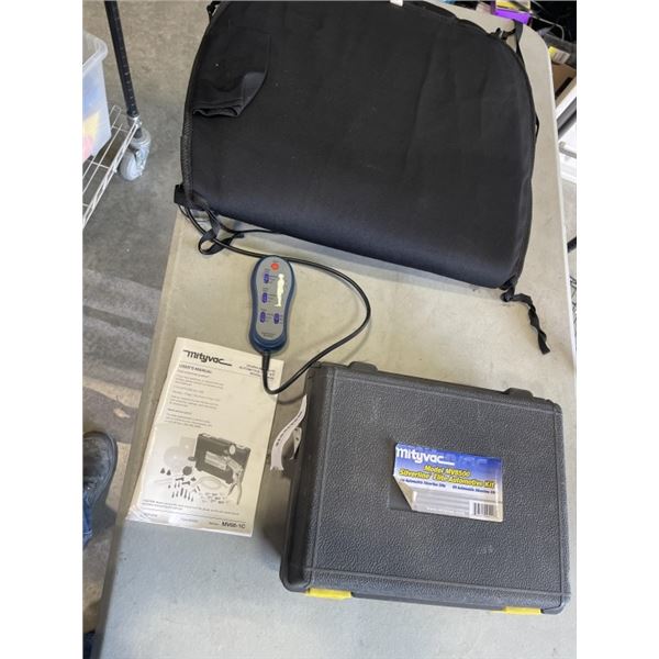 MITYVAC SILVERLINE ELITE AUTOMOTIVE KIT AND POSTURE PERFECT HEATED SEAT CUSHION