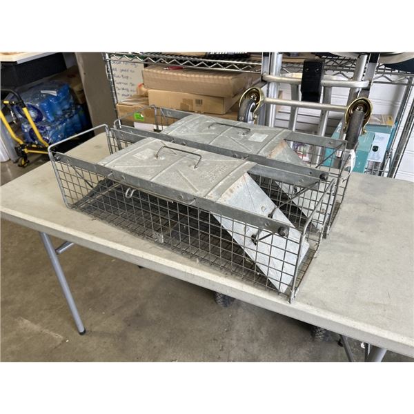 2 LIVE ANIMAL TRAPS