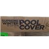 Image 2 : SHOP SQUARE SUPREME WINTER POOL COVER. 12' X 24' OVAL