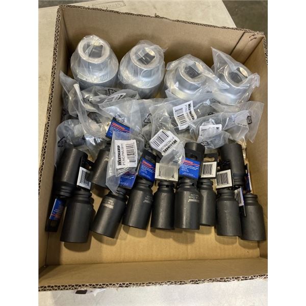 LARGE LOT OF NEW WESTWARD IMPACT SOCKETS