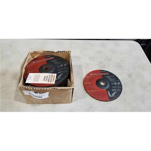 CASE OF DURAMAX APPROX 20  7" CUTTING / GRINDING WHEELS
