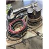 Image 4 : ASSORTED SHOP VACS, AIR HOSE, ADVERTISING STAND ETC
