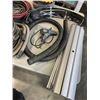 Image 5 : ASSORTED SHOP VACS, AIR HOSE, ADVERTISING STAND ETC