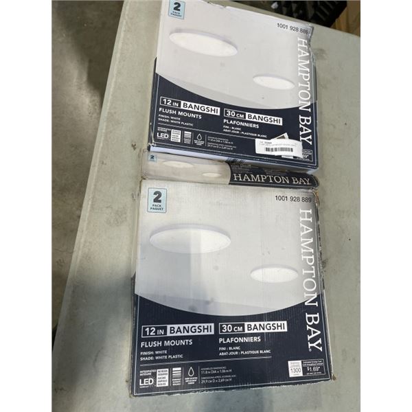 2  2PK LED FLUSH MOUNT CEILING LIGHTS