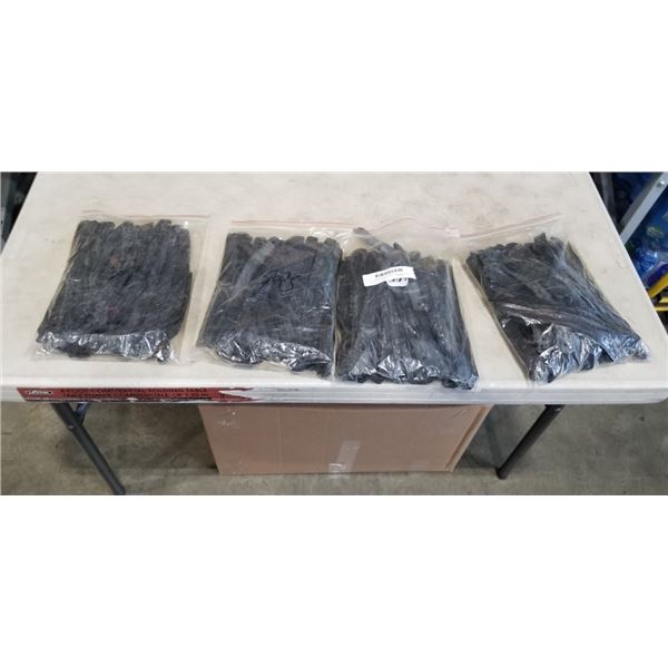 4 BAGS OF NEW RUBBER 10 INCH STRAP CONNECTORS
