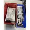 Image 3 : 2 CRATES  OF ALUMINUM FENCING SHINS, TOPPERS, ETC